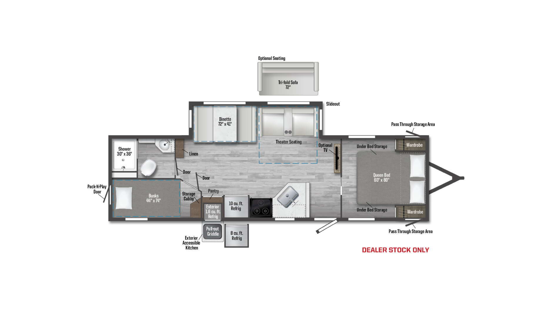2026 Winnebago Access 30BH floor plan